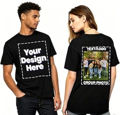 Personalized Custom T-Shirt Printing with your photo, text, logo, anything New