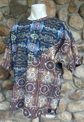 Earth & Skye The Vibe Collective Art to Wear Men’s Bohemian T-Shirt Size LG NWT