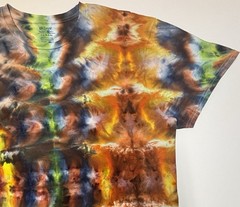 Handmade Ice Tie Dye Adult T-Shirt Unisex Size XL Multicolored Gildan Tee NEW