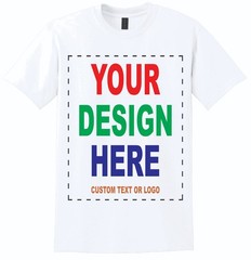 custom personalized print t-shirts White Gildan DryBlend® 50 Cotton/50