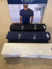 Polo Ralph Lauren Men’s Slim Fit W/ Wicking 3-Pack Crew Cotton Undershirts XL