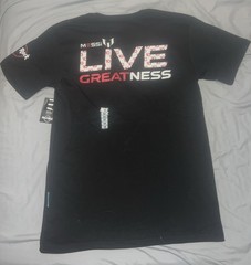 Hard Rock Messi T-Shirt Adult Medium Black Graphic Tee 100% Cotton