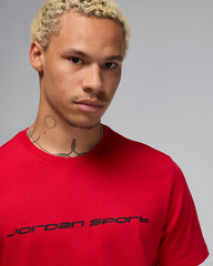 Nike Jordan Sports Men’s Dri-FIT T-shirt FZ1931-687 Gym Red/Black US Size XS-3XL