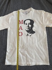 Vintage 90’s Mao Zedong China T-Shirt Size M One Washed & No Worn Jerzees USA