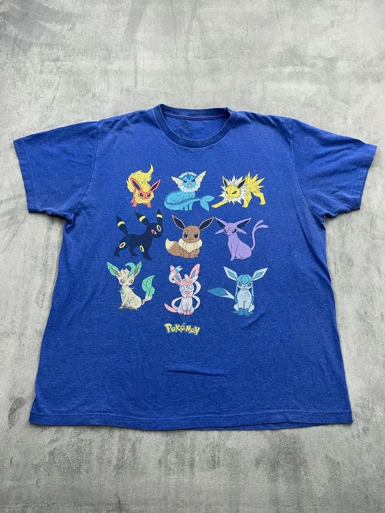 Pokemon Eevee Evolutions Graphic T-Shirt Royal Blue