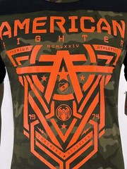 AMERICAN FIGHTER Men’s T-shirt GLOVER Athletic Military Green XS-4XL