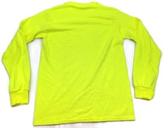 Mens’s Safety Yellow Cotton Blend High Vis Long Short Sleeve T Shirt X2 Small