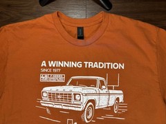 1977 Ford Truck T-shirt ( Texas Longhorns) Size Large – See Description