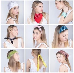 16PCS Bandanas Unisex Paisley Bandanas Bulk Multi-Purpose Headband Cowboy Hea…