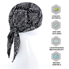 3 Pcs Breathable Skull Cap Bandana Hat Helmet Liner Beanie For Men Skullcap