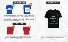 Personalized Custom T-Shirt Print Your Own Photo Logo Customized Cotton Tee