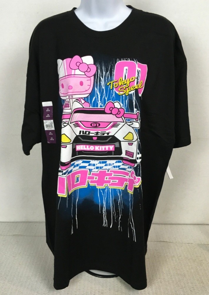 Sanrio T shirt Unisex Size 2XL Black w Pink Hello Kitty Tokyo Special 01 New