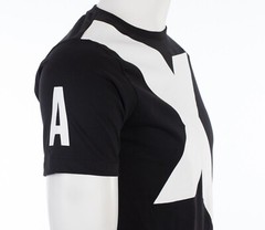 ARMANI EXCHANGE Black X LOGO Short Sleeve Slim Fit Designer Graphic T-shirt NWT