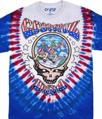 GRATEFUL DEAD-REVOLUTIONARY DEAD-2 SDD TIE DYE T-SHIRT S-M-L-XL-2X Garcia,Lesh
