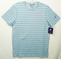 Champion Men’s Blue Sportstyle Logo Cotton T-Shirt