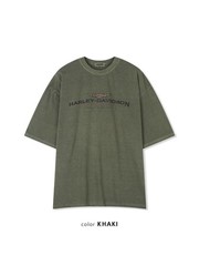 Pigment Dyed Oversized T-Shirt Loose Fit Casual Streetwear Graphic Tee