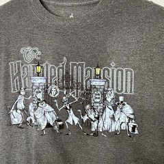 Disneyland The Haunted Mansion T-Shirt Size Large Gray