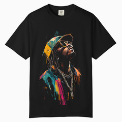 Urban Street Art Graphic Tee Men, Comfort Colors T Shirt, Unisex Streetwear Tee