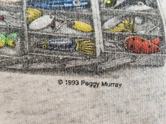 Vintage “So Many Lures So Little Time” Fishing Graphic T Shirt Men’s Size L USA