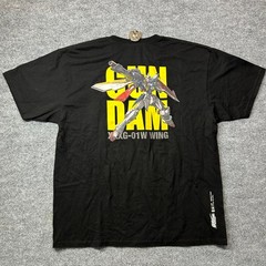 BAIT x Gundam Universe Men Wing Gundam T-Shirt Mens Black Short Sleeve Tee – 2XL