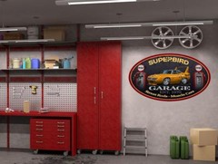Plymouth Superbird Muscle Car Garage Sign Wall Art Graphic Sticker