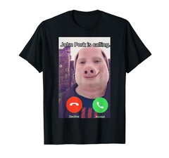 John Pork Is Calling Funny Answer Call Phone Custom Name S to 5XL Shirt