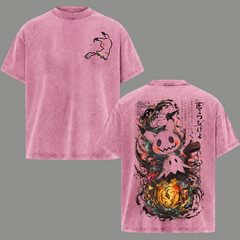 Mimikyu T-Shirt Anime Unisex Oversized Men Top Clothing Gift 2026 Cotton