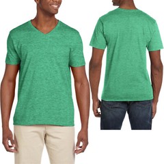 Mens Gildan Soft Blended V-Neck T-Shirt Classic Fit Tee S-3XL NEW!