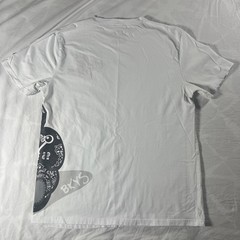 BKYS Black Keys Lucky Charm White T Shirt w/ Red Embroidered Bunny Doll M