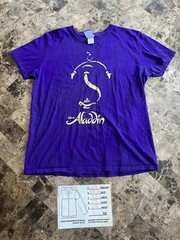 official Disney’s Aladdin Purple & Gold Logo T-shirt adult size Large