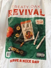 Treaty Oak Revival T-Shirt Front & Back Graphic White Band Tee Unisex