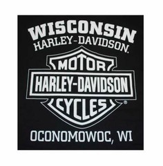 Harley-Davidson Men’s H-D Skull Badge Short Sleeve T-Shirt Black. 30298293