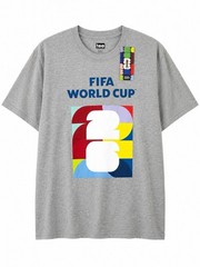 FIFA Official Licensed World Cup 2026 Men Graphic T Shirt Gray Size Large