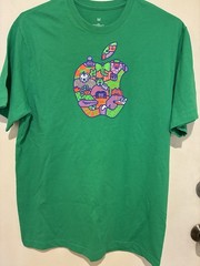 Apple Summer Camp T-shirt MEDIUM Green by Tony Shiau