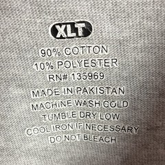 Majestic Pittsburgh Steelers Pit FB Tee Shirt Poly Cotton Blend Grey XLT