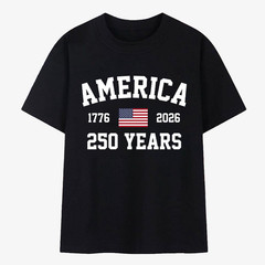 Patriotic 250 Years 1776 2026 4th July 250th Anniversary USA T-Shirt S-2XL