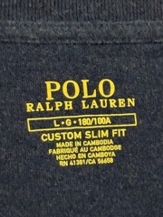 Polo Ralph Lauren Classic Logo Slim Fit Navy White Tee