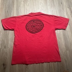 Vintage Sex Wax Tshirt Early 80s Red Large Two Sided Surfing Surf Culture Punk