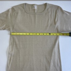 Vintage 70s T Shirt Body Wear Sears Men’s Shop Medium Unique Tan Square Neck