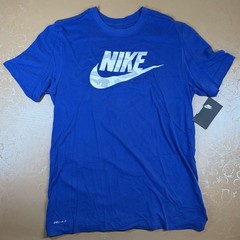 Nike Shirt Blue The Camo Swoosh Logo Graphic Tee Men’s XXL 2XL Royal New w/ Tags