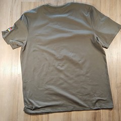 Hay Seller Men’s XXL Olive T-Shirt Embroidered Crest Flag Patch Crew Neck