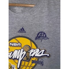 2009 NBA Champions Los Angeles Lakers Shirt Gray Tee Adidas 2000s M Medium