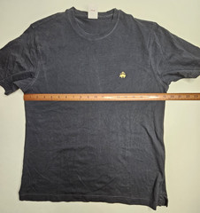 Brooks Brothers T Shirt Men Medium Blue Cotton Logo Classic Preppy Short Sleeve