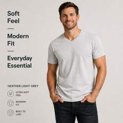 True Classic V-Neck T-Shirts 6 Pack Men Size 2XL New No Tags Soft Premium Fit