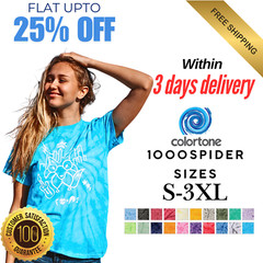 TD952 Colortone 1000SPIDER Adult Short Sleeve Spider Tie Dye Ultra Funky T-Shirt