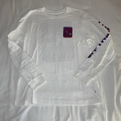 Men’s Vans Classic Long Sleeve White Classic Fit Cotton T-Shirt Large Flowers