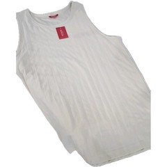 Guess Los Angeles Brand Men Tagless Tank Top T-Shirt Summer Size Large Cream