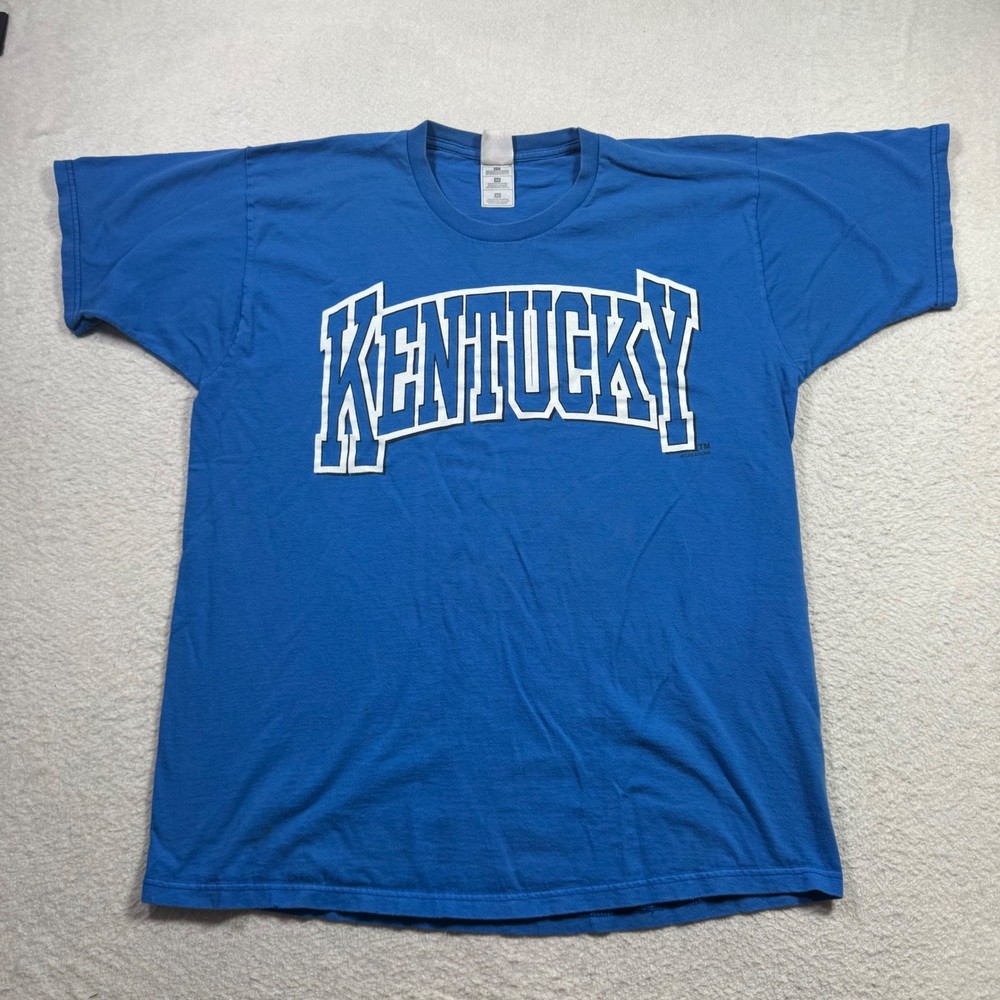 Fruit of the Loom Kentucky T-Shirt Mens XL Blue Excellent NCAA Wildcats Graphic