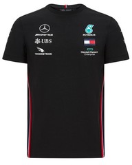 Authentic Mercedes-AMG F1 Team 2020 Men’s Motorsport Driver T-Shirt Black