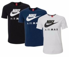 Nike Men’s Air Max T-Shirt Swoosh Logo Athletic Active Wear Grey Size Small